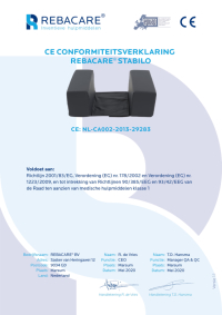 CE Declaration of Conformity - Stabilo from REBACARE®