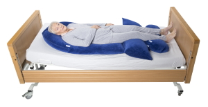 Supine position - Spine, tailbone and heels free